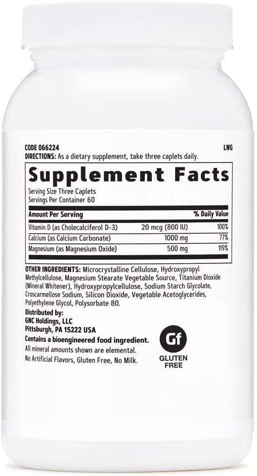 Suplemento Calcio Plus con Magnesio y Vitamina D-3 1000 mg