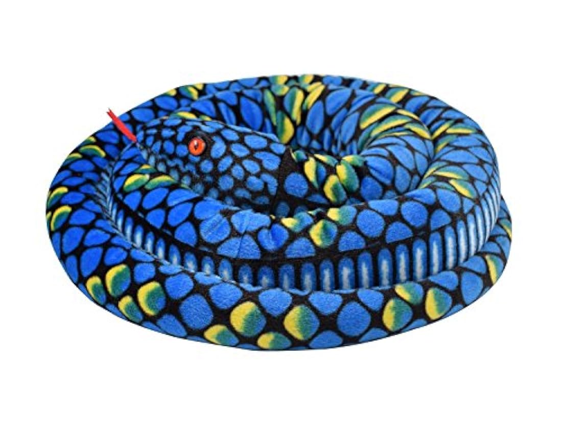 Peluche diseño de serpiente de Boa Gigante azul 113, A-cool