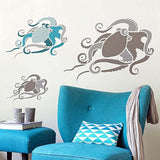 Plantillas de pintura de pared para fácil cambio de imagen