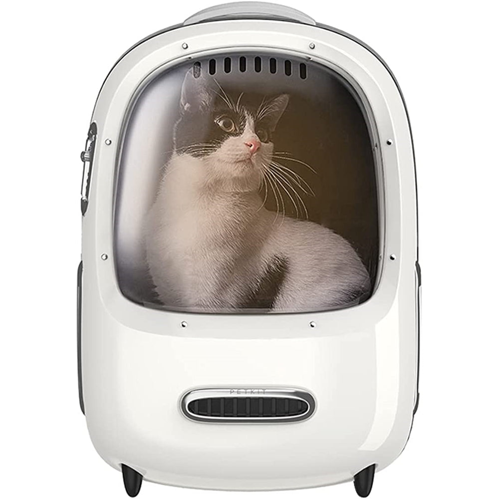 Mochila para gatos y cachorros con ventilador para viajes