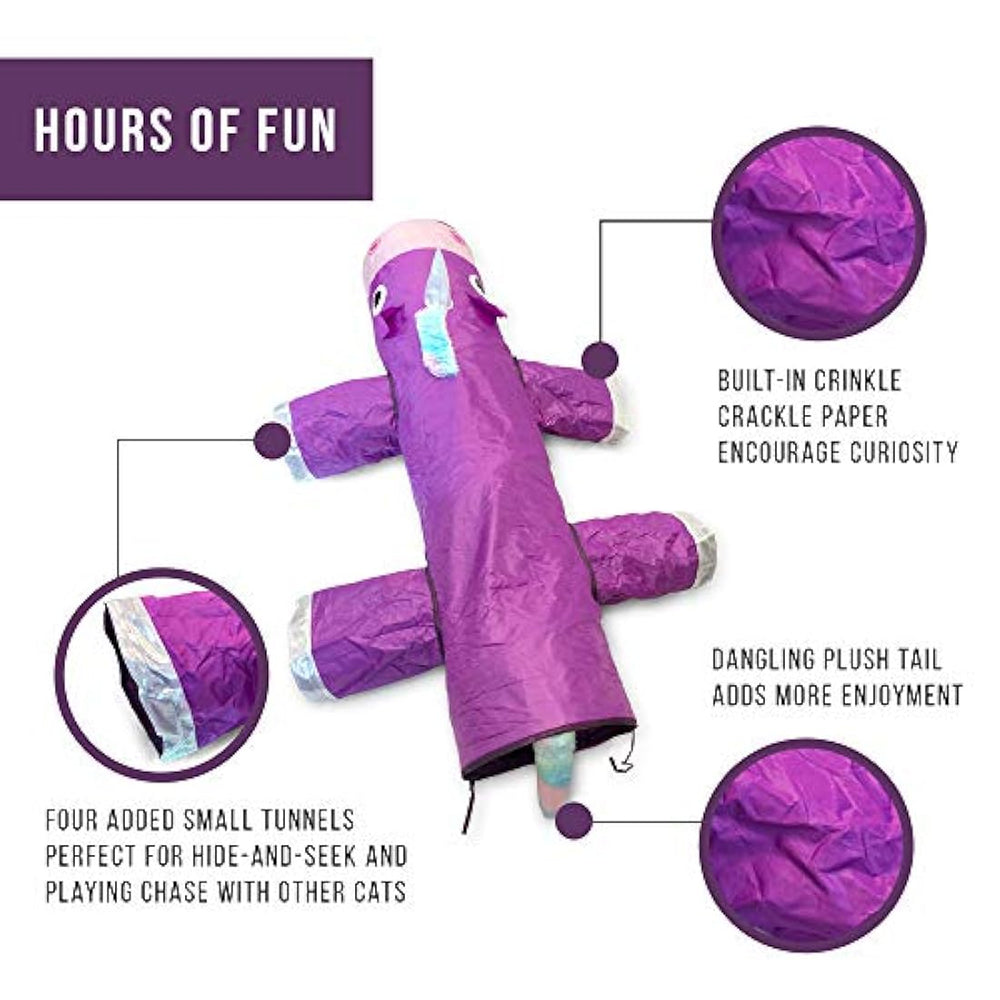 Cat Tunnel Alivio del aburrimiento Juguetes  hilo de plumas