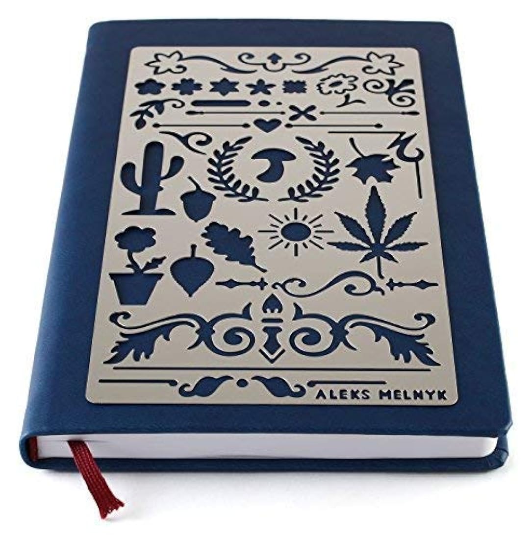 Aleks melnyk 1 Bullet Journal Stencil – Naturaleza