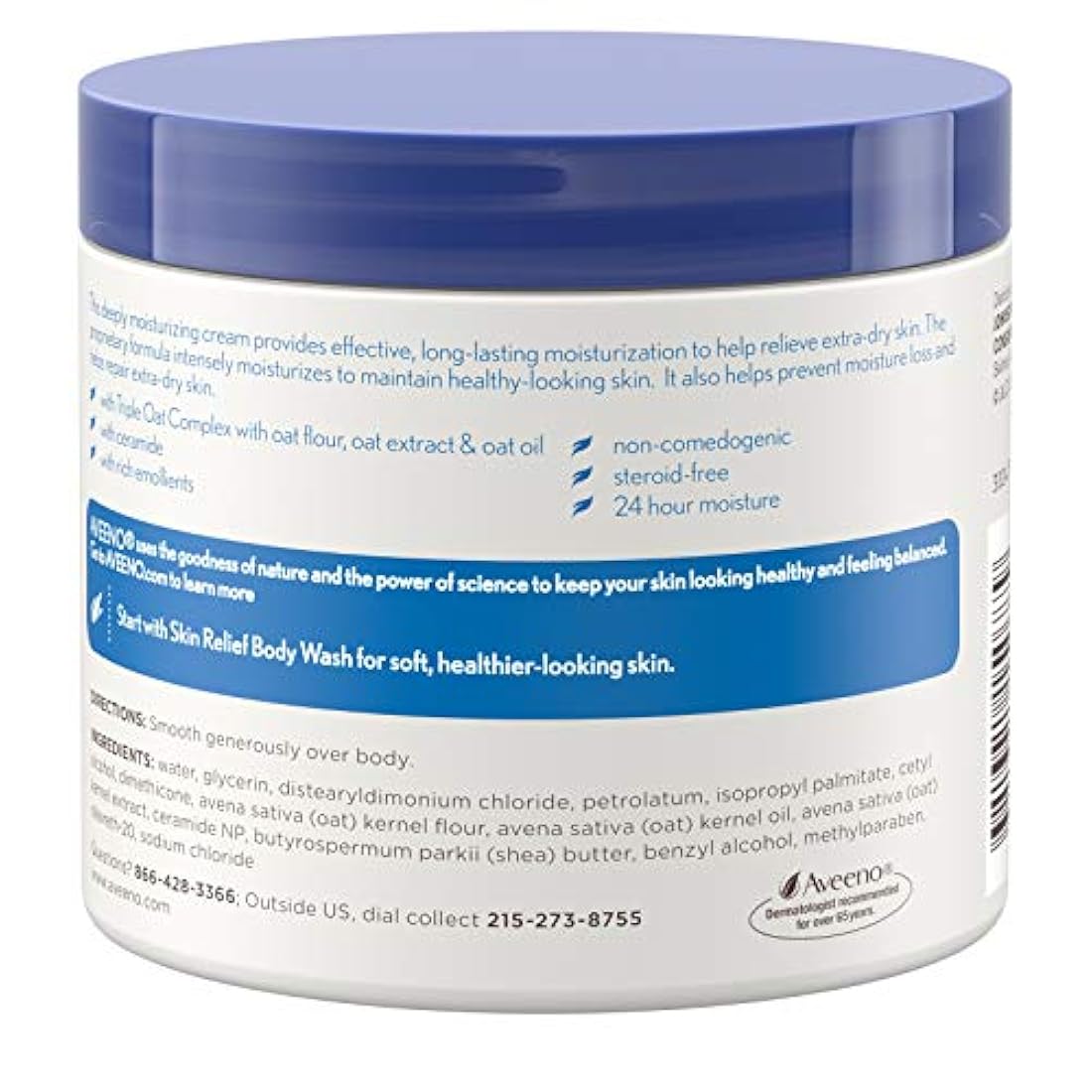 Crema para aliviar la piel de Aveeno