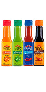 Salsas Mexico Lindo Pack Variado | Picante Negra, Habanero, 7 Mares