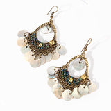 Pendientes colgantes con forma de araña bohemia