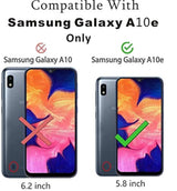 Yiakeng - Carcasa para Samsung Galaxy A10E, a prueba de golpes, con función atril, para Samsung Galaxy A10E, Azul