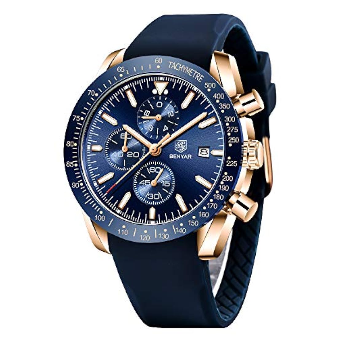 Reloj de pulsera elegante para hombre, correa de silicona