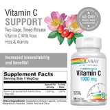 Solaray Vitamina C con escaramujos y acerola 1000 mg