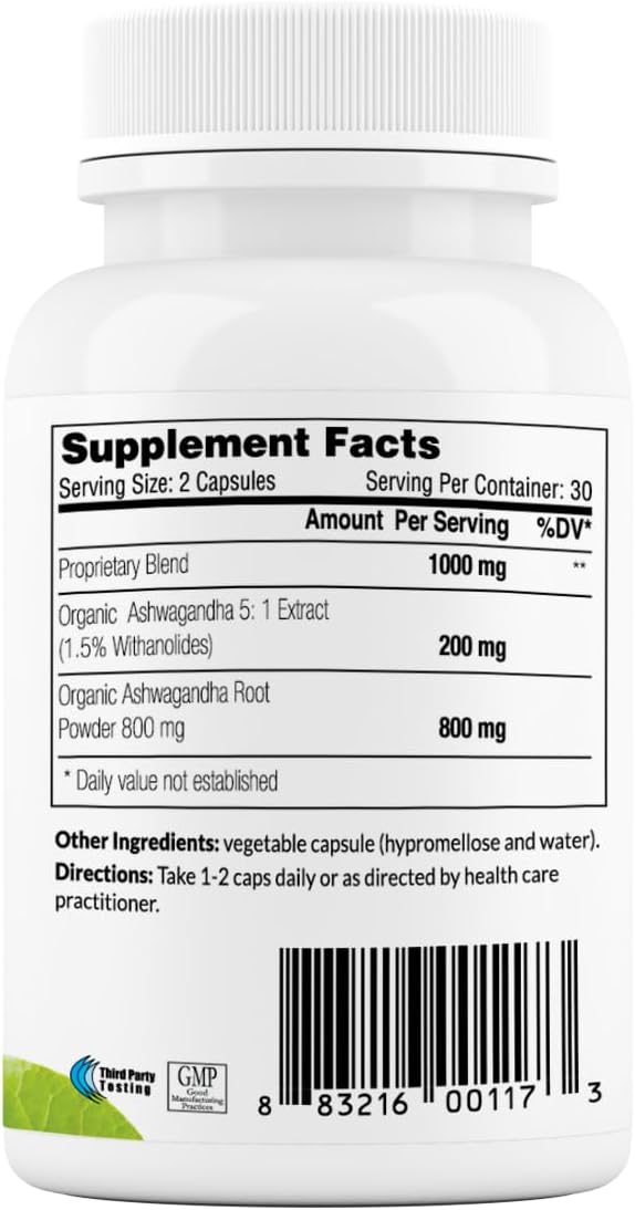 Cápsulas de Ashwagandha Sewanti - Alivio Estrés 500mg 60 Veganas