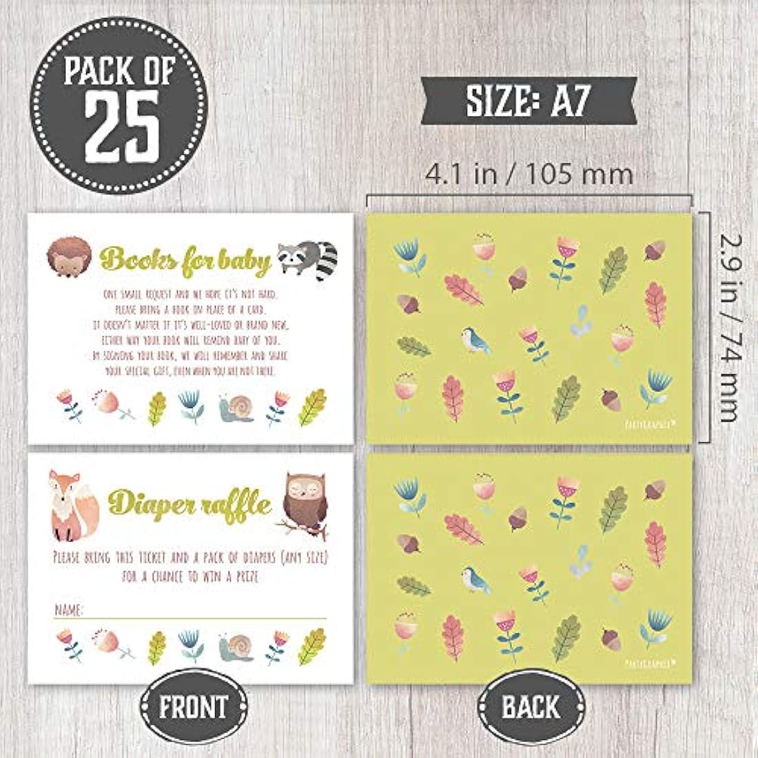 invitaciones para la ducha del bebé y boletos de rifa