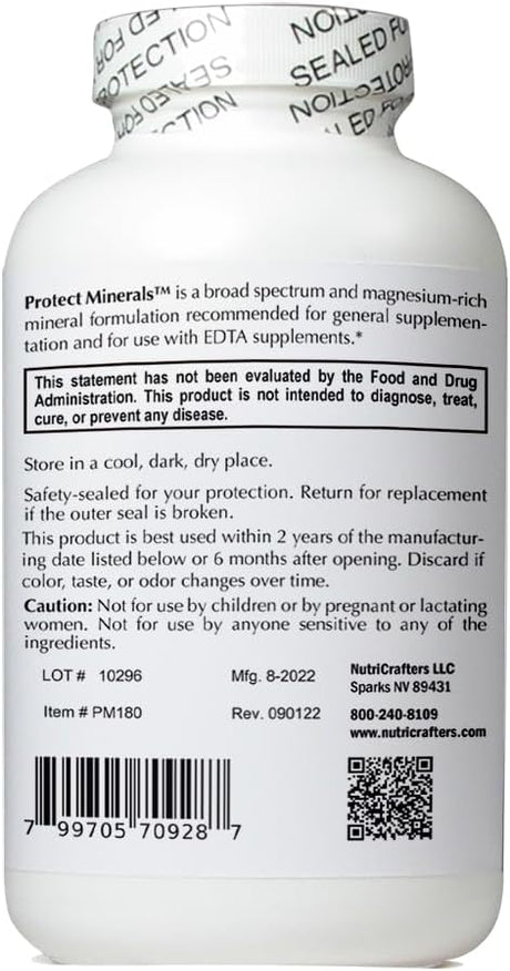 Fórmula Multimineral Protect Minerals - 180 Cápsulas Veganas