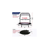 Mini trampolines para adultos plegable de altura ajustable