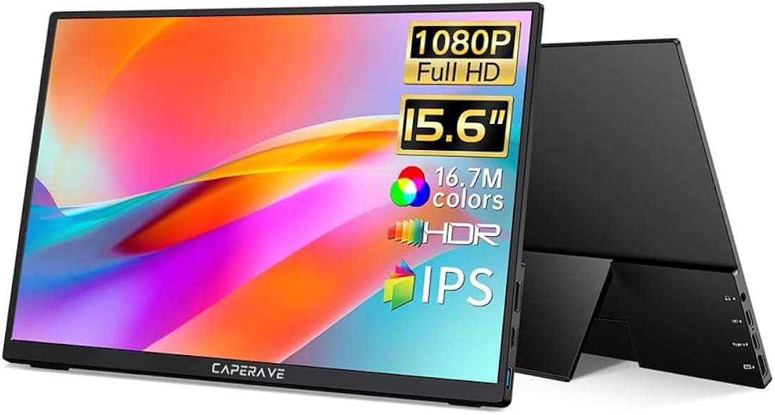 Monitor portátil para laptop FHD CAPERAVE