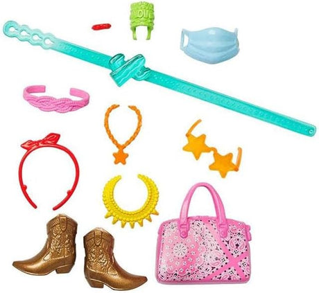 Accesorios Barbie Pack Oeste con 11 piezas para Barbie
