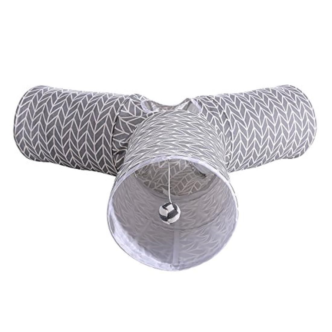 juguete plegable de 3 formas diversión para mascota gris