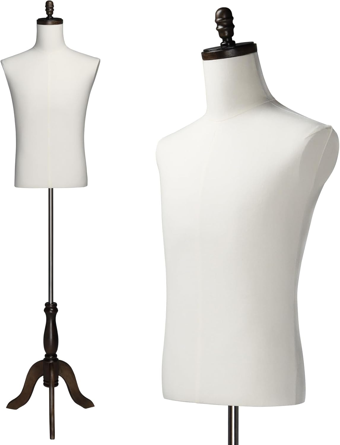 Maniquí Masculino Bonnlo con Tripié de Madera, Ajustable