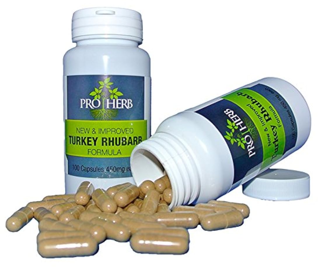 Pro zacate, Turquía ruibarbo 450 mg, 100 Cápsulas