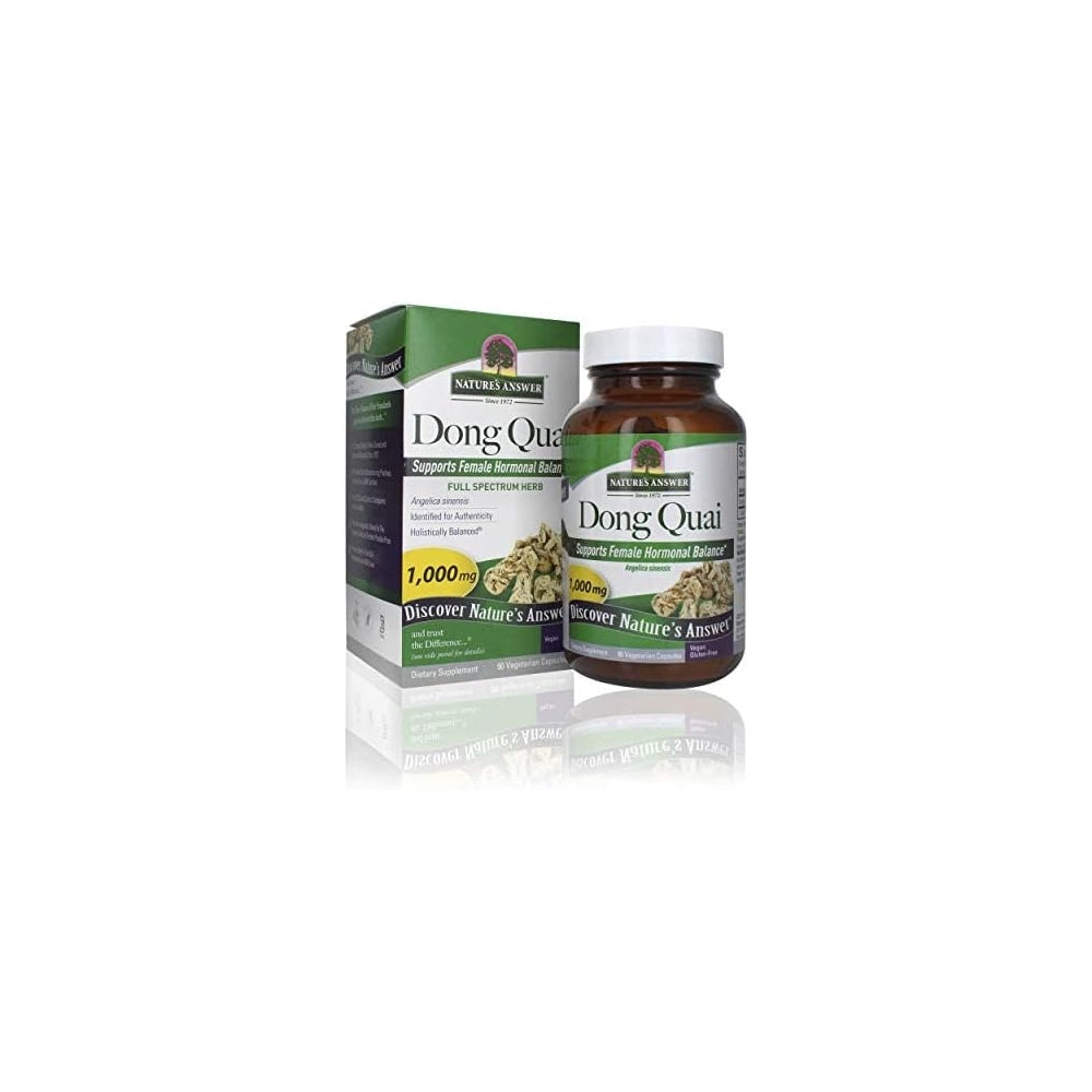 Suplementos Dong Quai Root 1000 mg dietético hormonal 90 ct