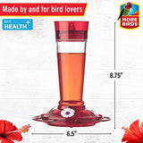 More Birds - Comedero de colibrí con diseño de rubí, Rubí, Rojo Rubí