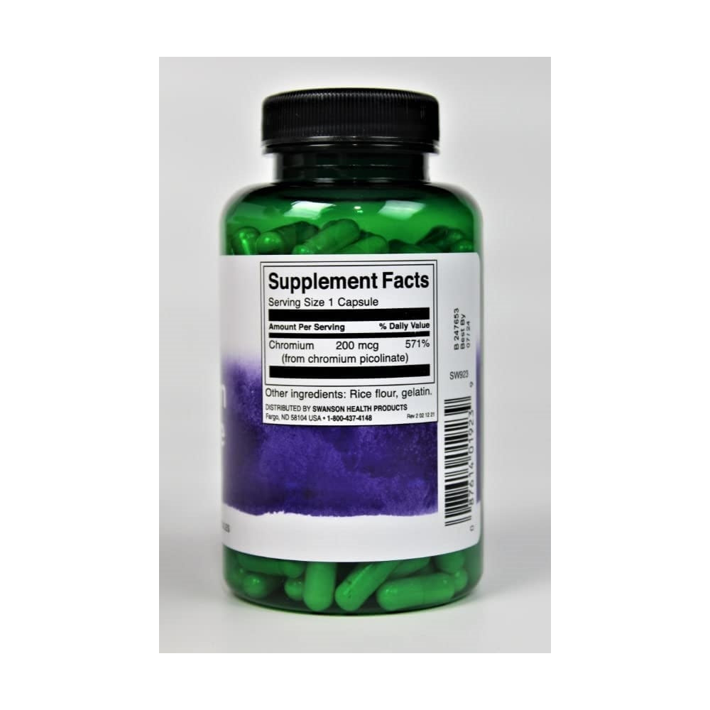 Suplementos  Picolinato de cromo  promueve el metabolismo