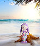 Peluche de princesa sirena Lila-Rosa, 16.0in, Timoospeed