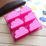 MoldFun Cloud Moldes de silicona para chocolate, caramelo, gelatina, gelatina, gelatina, gelatina, molde para tartas, jabón, bomba, baño, cera, fundida, yeso, bandeja de cubitos de hielo