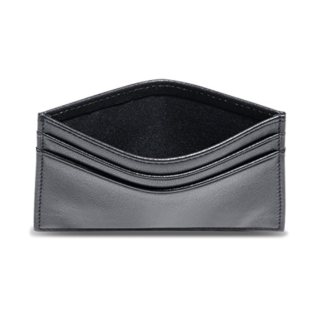 Cartera de piel flexible con ventana de identificación