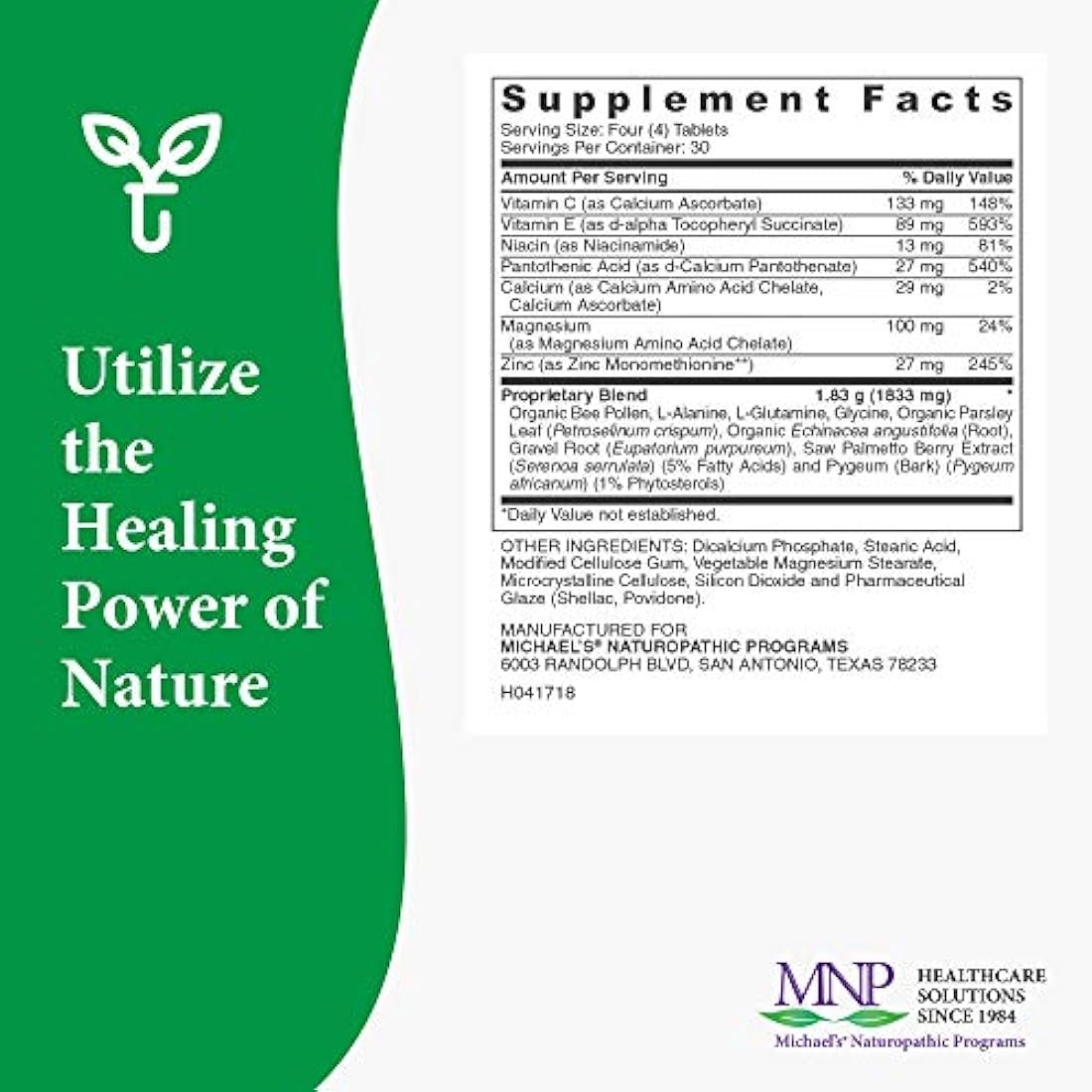 Michael de naturopathic progams próstata factores 120 count
