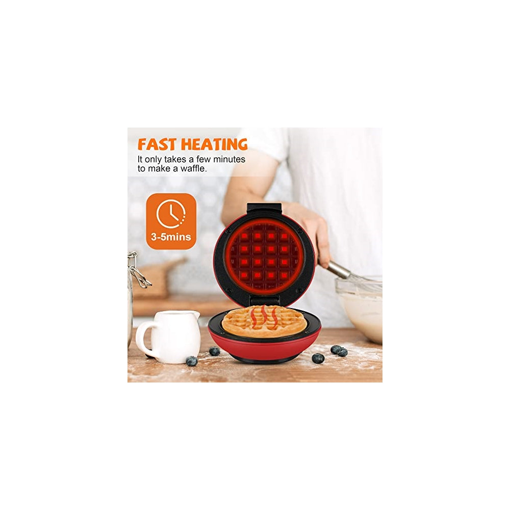 Wafleras  Mini máquina para hacer gofres  4 pulgadas