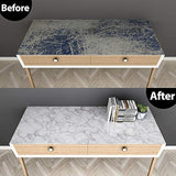 Vinilo brillante para pared  aspecto de granito blanco