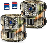 Cámara de Caza WOSPORTS 24MP 1080P HD, Visión Nocturna, 2 Pack