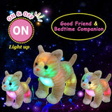 Peluches peluche de gato 14 con luz realista de luces LED