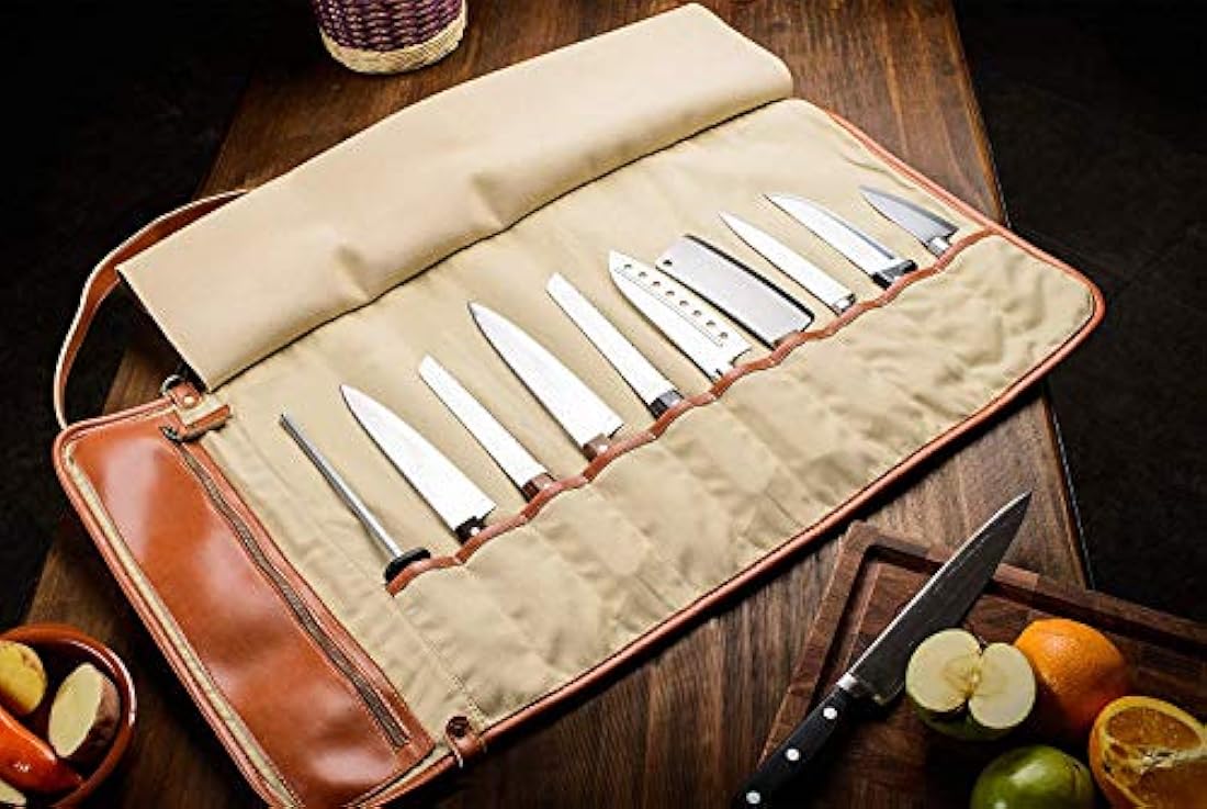 Bolsa de transporte para cuchillos de chef con capacidad