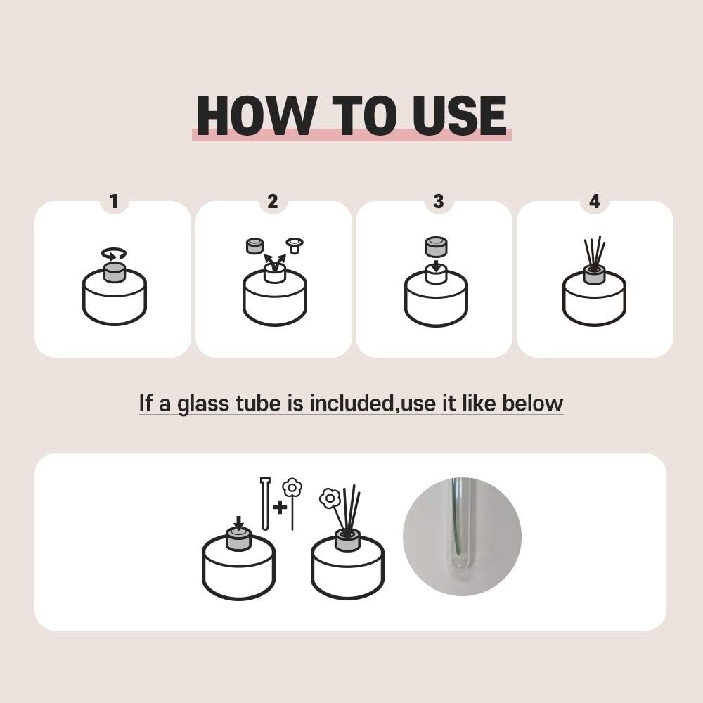 Difusor de caña Cocodor, perfume de rosa, 6.7oz, 1 pack