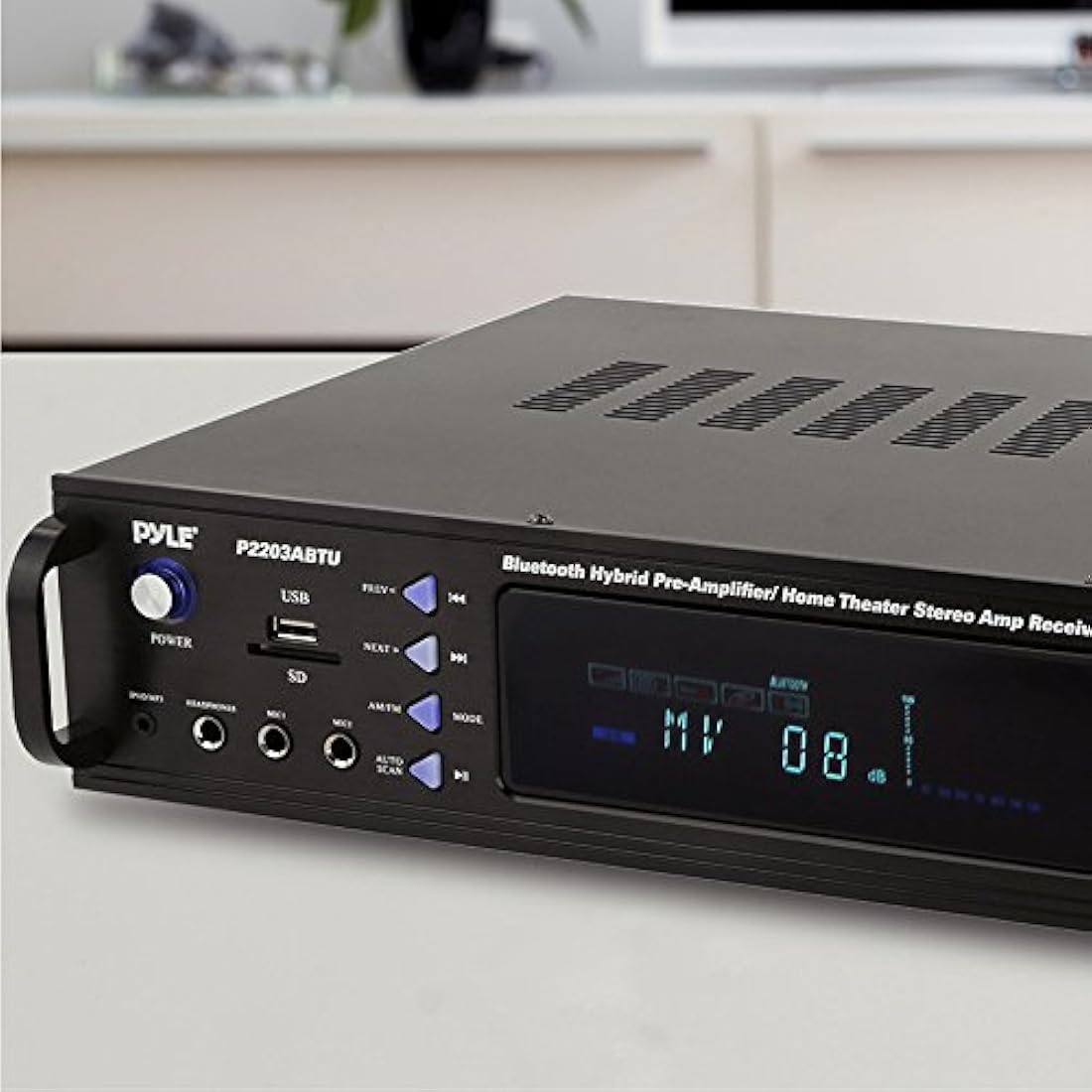 Amplificador de potencia Bluetooth PYLE-PRO P2203ABTU
