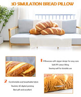 Cojines Cojin 3D de 32 pulgadas con forma de pan