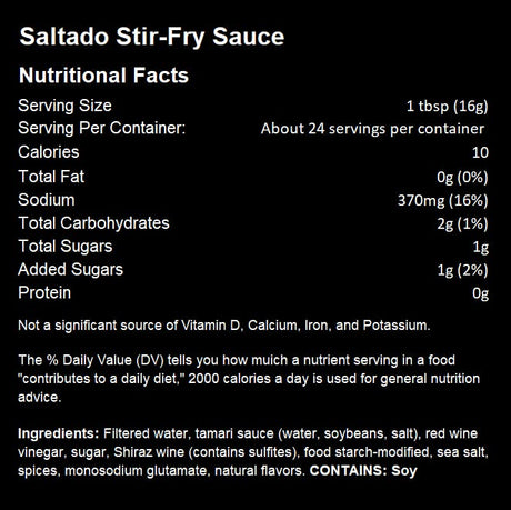 Salsa Lomo Saltado Tia Amelia - Gluten-Free 14 oz