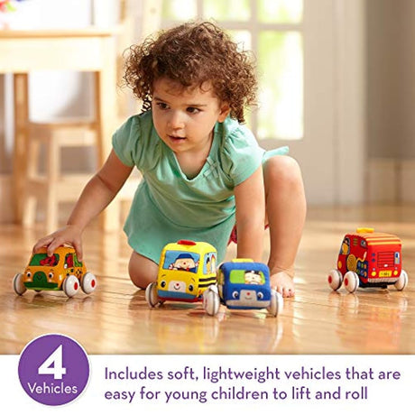 coches con cuerda hacia atrás para niños Melissa y Doug, K's