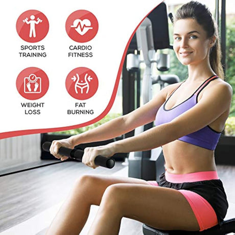 Máquina de remo para entrenamiento deportivo SERENELIFE SLRWMC10