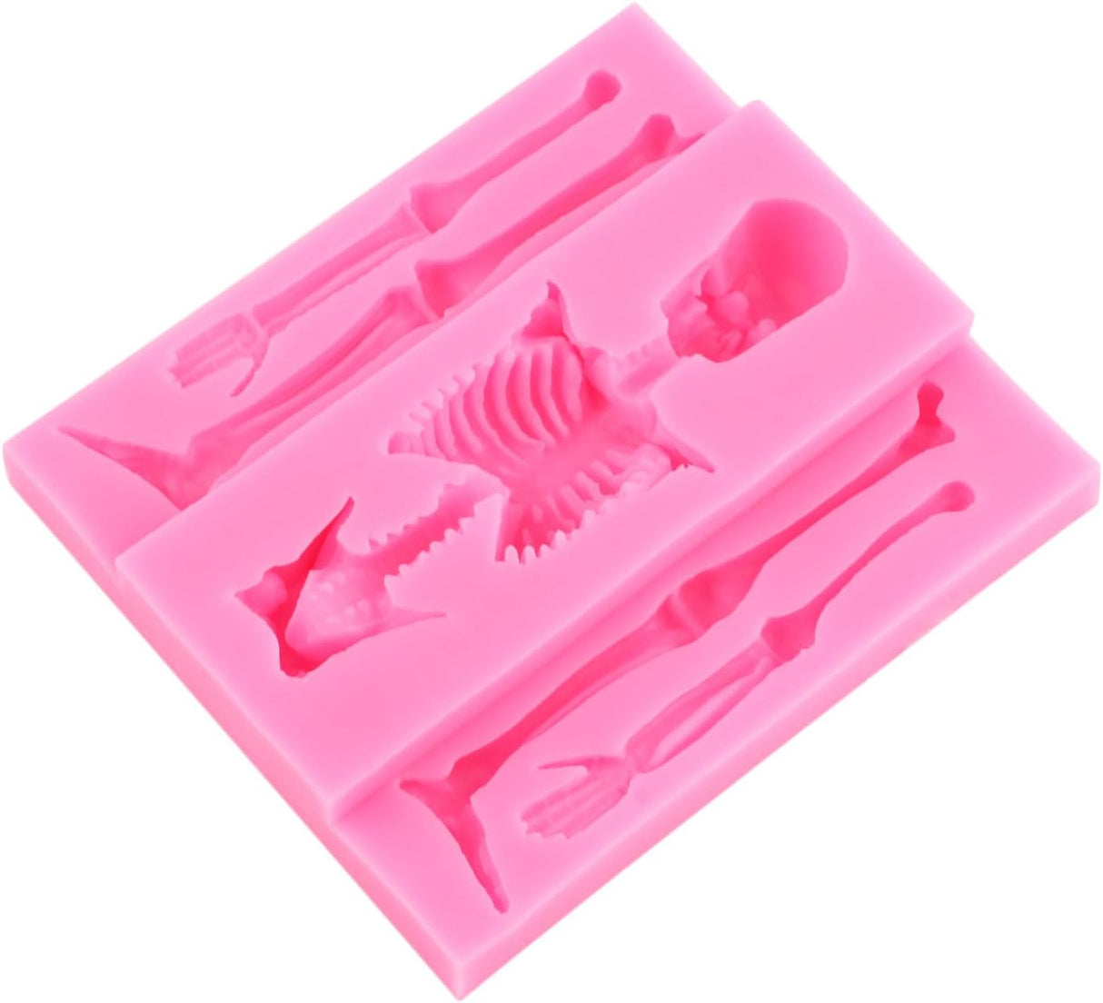 Molde de Calavera de Silicona para Decoración de Pasteles