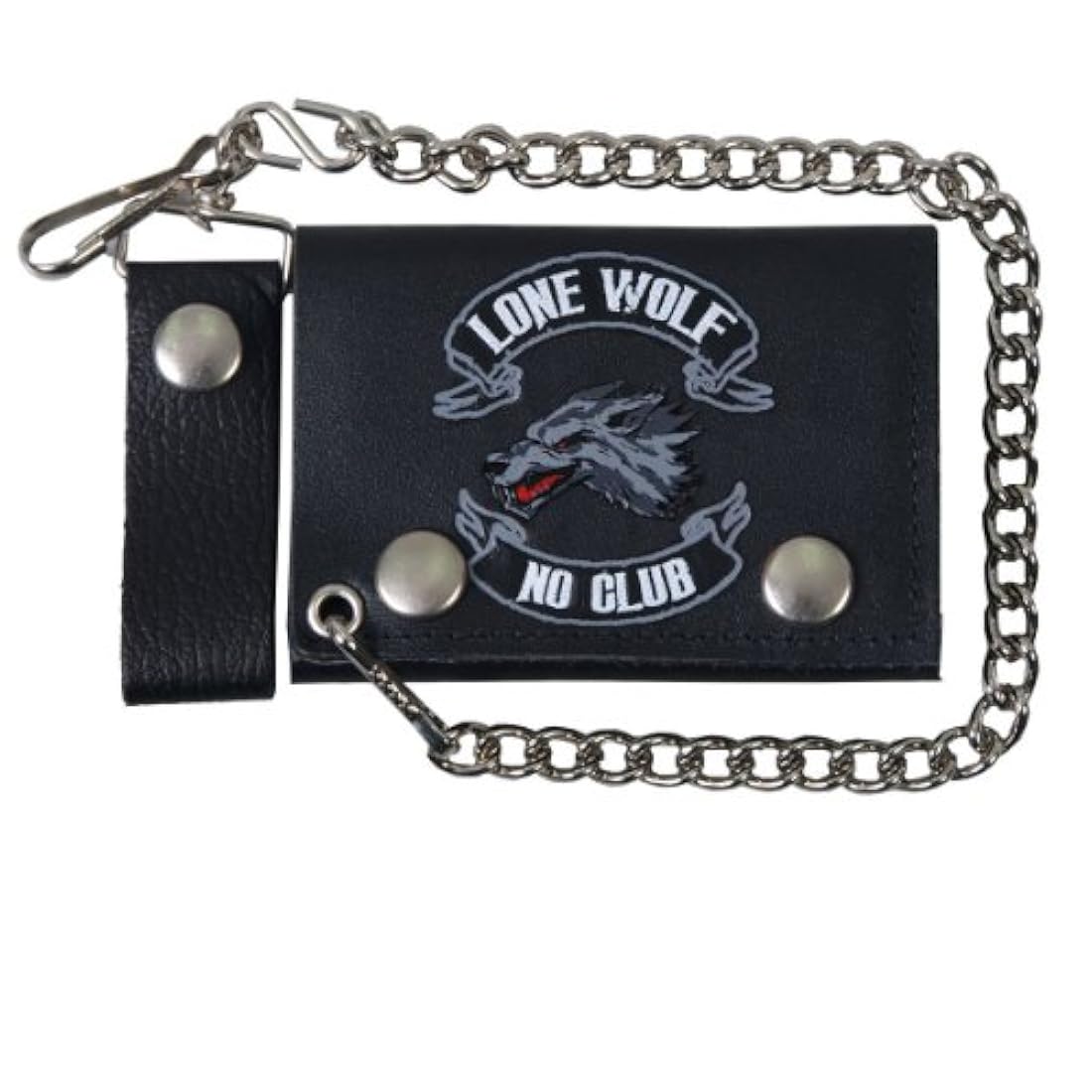 Cartera triple de 4 pulgadas, color negro