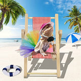 Vehomy Disfraz de dragón barbudo, sombrero de dragón barbudo para lagartos, falda tutú de dragón barbudo y minipasilla, disfraz de mascota pequeña, accesorios de fotos para lagartos, geckos, hámsteres ratas, 3 piezas