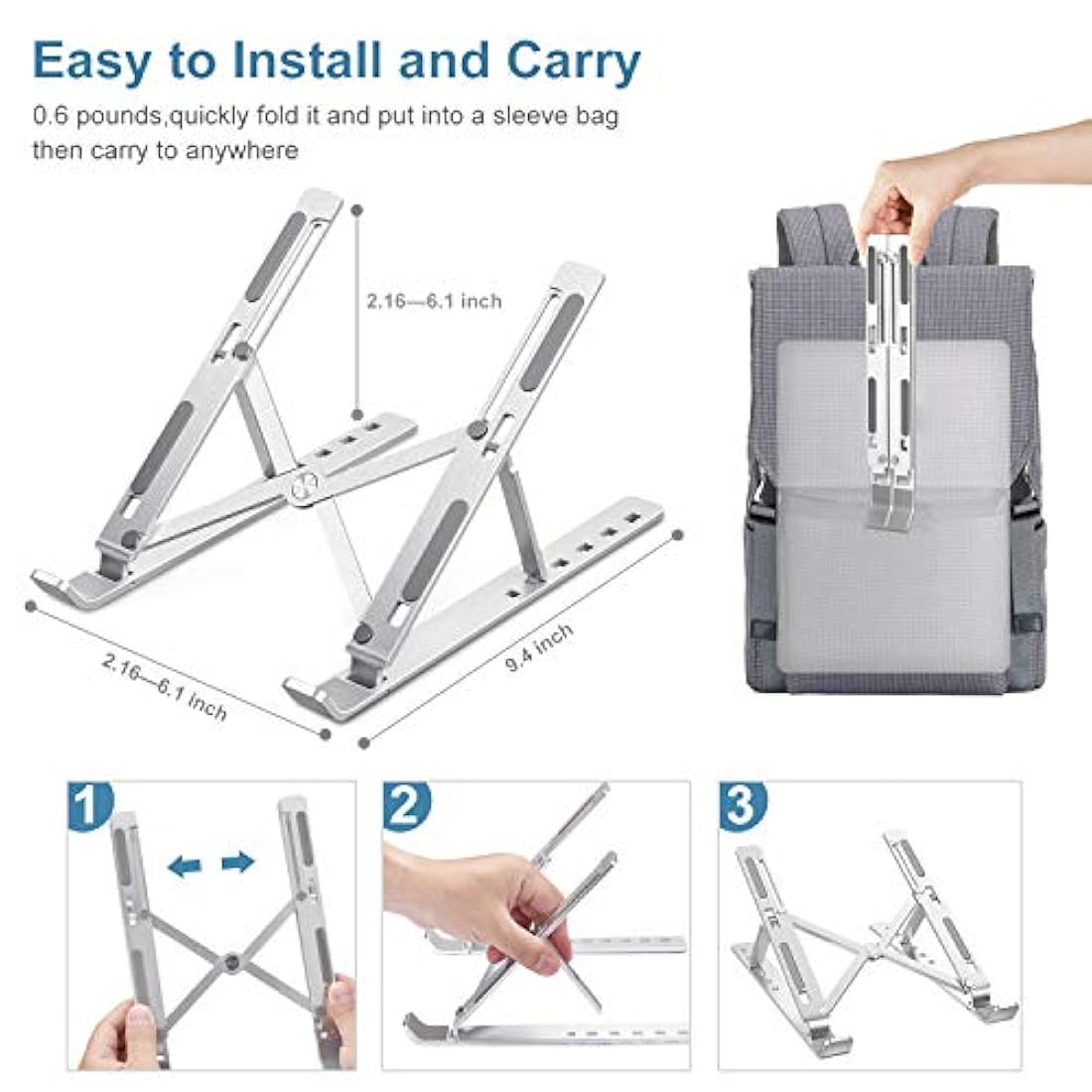 Soporte para computadora portátil, soporte de computadora