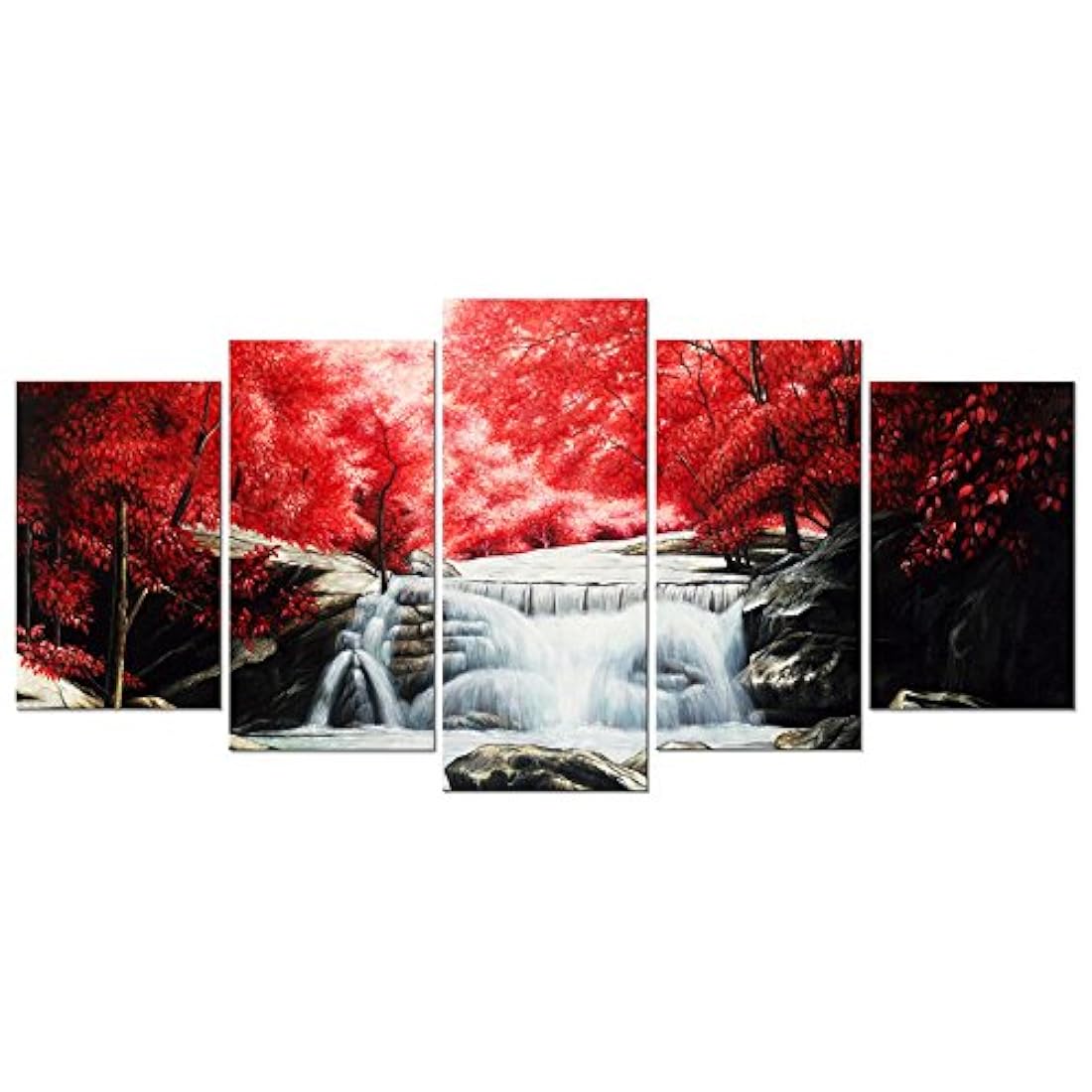 wieco Arte – Rojo Forest pieza moderna estirada