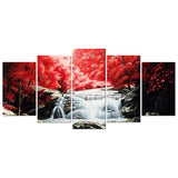 wieco Arte – Rojo Forest pieza moderna estirada
