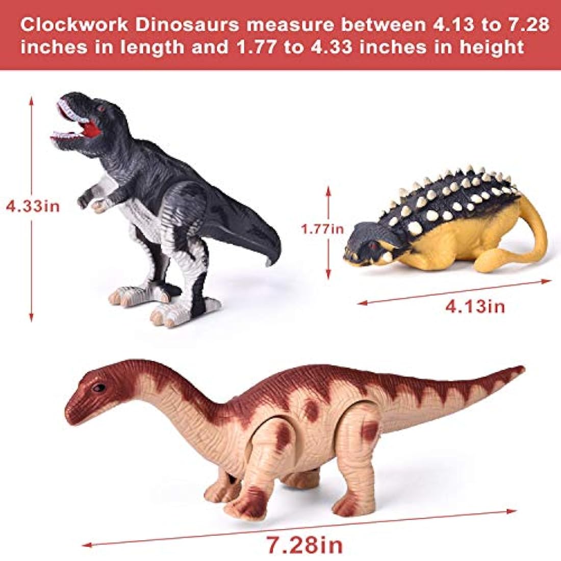Juego de 12 juguetes de dinosaurio para regalos de fiesta