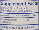 Ayush Hierbas Suplemento de hierbas, Curcumin 97% 90 Count