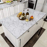 Vinilo brillante para pared  aspecto de granito blanco