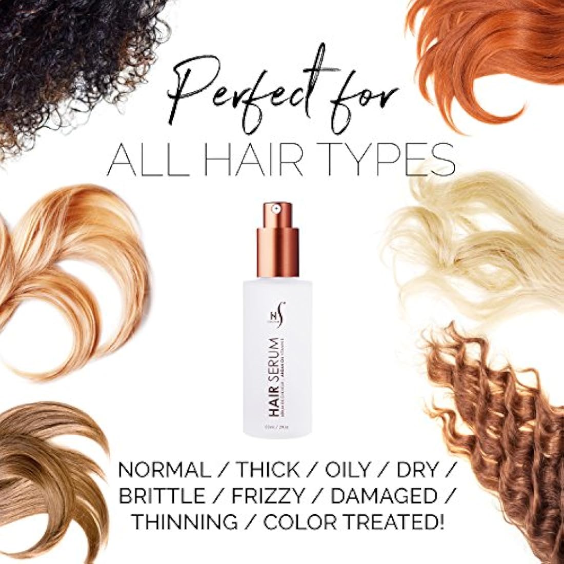 Suero de aceite de argán para cabello 2 onzas fluidas 60 ml