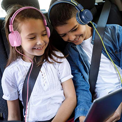 Audífonos Auriculares con cable de niños plegable ajustable